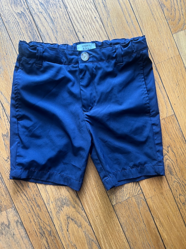 Crown  Ivy Navy Blue Kids Shorts